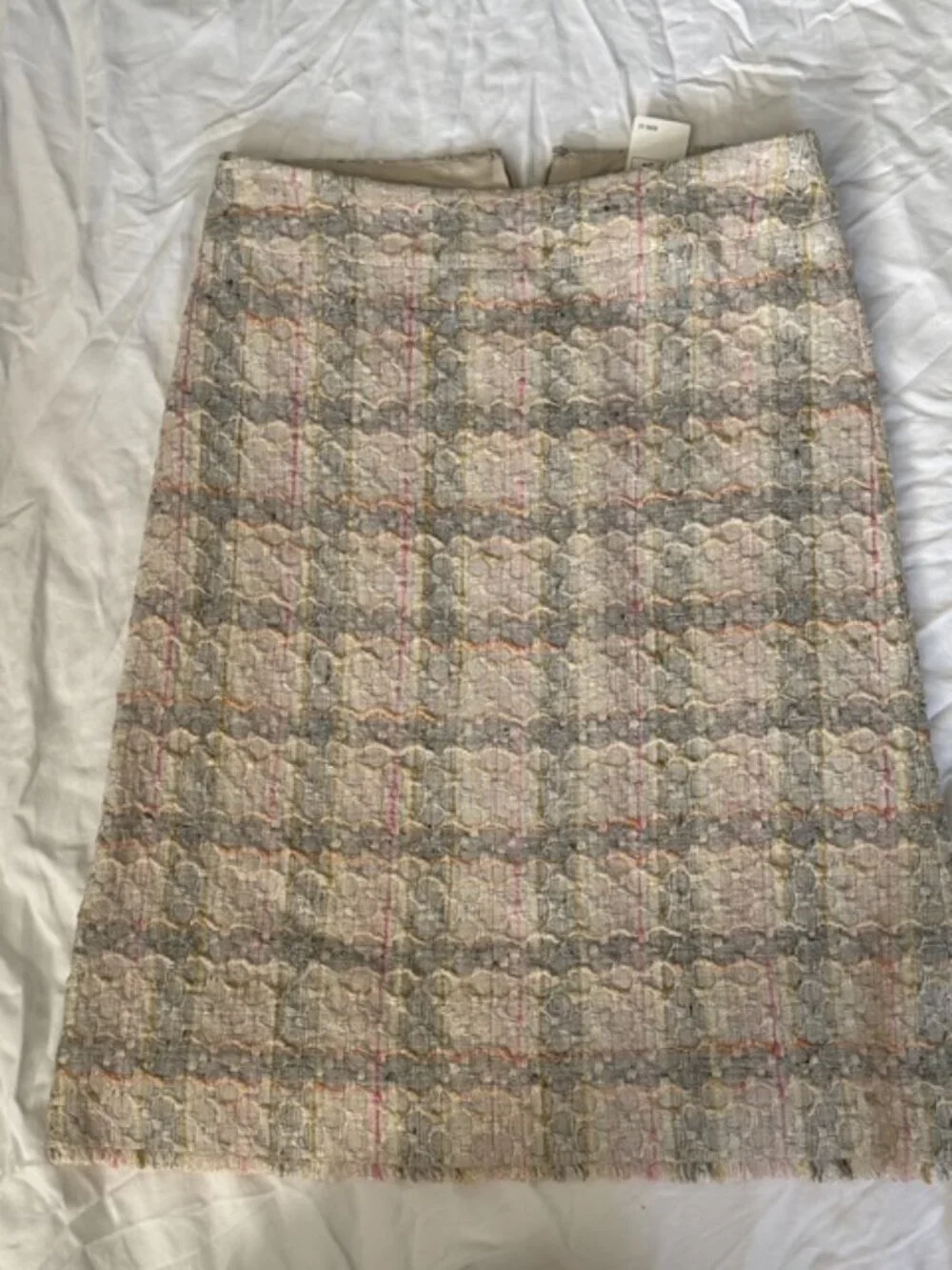 NWT Chanel 05P Beige Fantasy Tweed Skirt 34